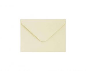 Ozdobné obálky Smooth - 7 x 10 cm, 130 g/m2, tmavě krémová, 10 ks