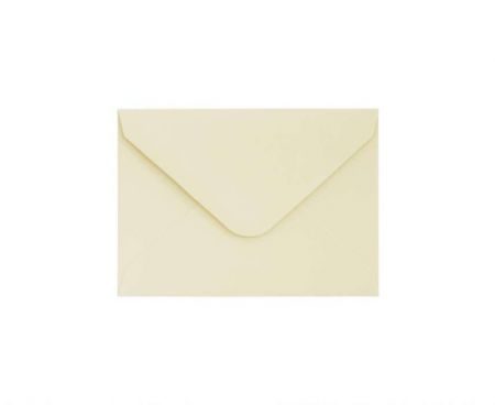 Ozdobné obálky Smooth - 7 x 10 cm, 130 g/m2, tmavě krémová, 10 ks