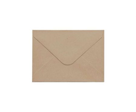 Ozdobné obálky Nature - 7 x 10 cm, 120g/m2, tmavě béžové, 10 ks 