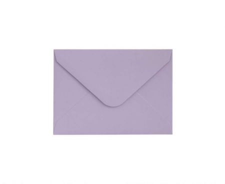 Ozdobné obálky Smooth - 7 x 10 cm, 130 g/m2, levandulové, 10 ks 