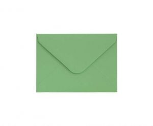 Ozdobné obálky Smooth - 7 x 10 cm, 130 g/m2, zelené, 10 ks