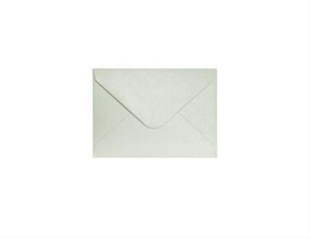 Ozdobné obálky Pearl - 7 x 10 cm, 150 g/m2, perleťové, světle stříbrné, 10 ks             