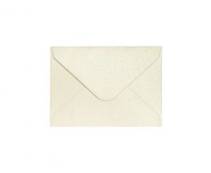 Ozdobné obálky Pearl - 7 x 10 cm, 150 g/m2, perleťové, krémové, 10 ks