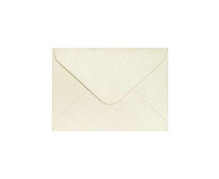 Ozdobné obálky Pearl - 7 x 10 cm, 150 g/m2, perleťové, krémové, 10 ks