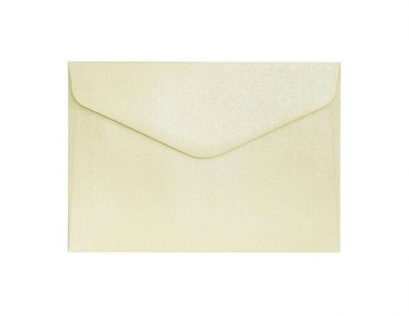 Ozdobné obálky Pearl - B6, 150 g/m2, perleťové, slonová kost, 10 ks<br />