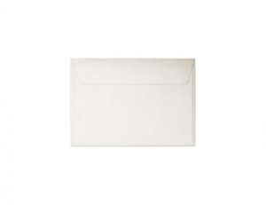 Ozdobné obálky Millenium - B7, 120 g/m2, metalické, bílé, 10 ks