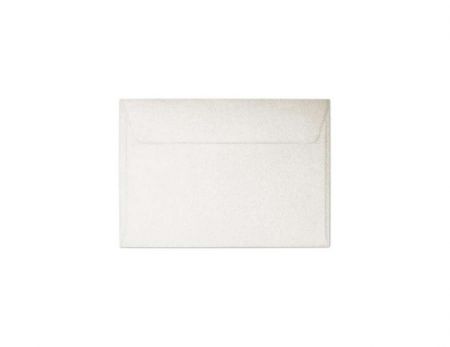 Ozdobné obálky Millenium - B7, 120 g/m2, metalické, bílé, 10 ks      