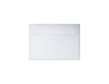 Ozdobné obálky Millenium - B7, 120 g/m2, metalické, diamantově bílé, 10 ks