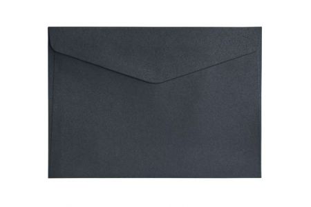 Ozdobné obálky Pearl - C5, 150 g/m2, perleťové, černé, 10 ks