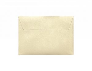 Ozdobné obálky Mika - C6, 120 g/m2, krémové se třpytkami, 10 ks