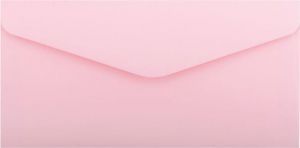 Ozdobné obálky Smooth - DL, 130 g/m2, pudrově růžové, 10 ks