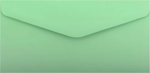 Ozdobné obálky Smooth - DL, 130 g/m2, zelené, 10 ks