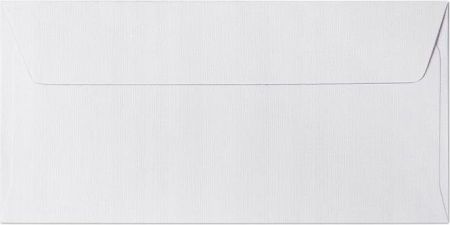 Ozdobné obálky Holland - DL, 120 g/m2, struktura látky, bílé, 10 ks