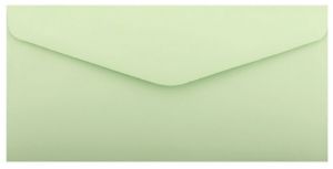 Ozdobné obálky Smooth - DL, 130 g/m2, světle zelené, 10 ks