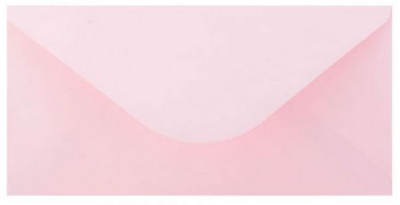 Ozdobné obálky Smooth - DL, 130 g/m2, růžové, 10 ks                   