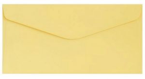 Ozdobné obálky Smooth - DL, 130 g/m2, žluté, 10 ks