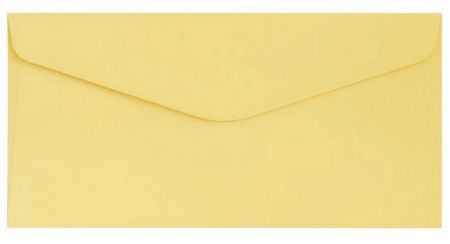 Ozdobné obálky Smooth - DL, 130 g/m2, žluté, 10 ks                      