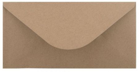 Ozdobné obálky Kraft - DL, 120 g/m2, tmavě béžové, 10 ks                         