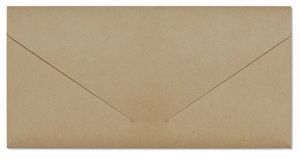 Ozdobné obálky s kapsou Nature - DL, 220 g/m2, tmavě béžové, 5 ks                       