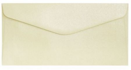 Ozdobné obálky Pearl - DL, 150 g/m2, perleťové, krémové, 10 ks
