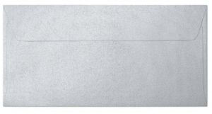 Ozdobné obálky Pearl - DL, 120 g/m2, perleťové, stříbrné, 10 ks