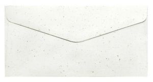 Ozdobné obálky Terazzo - DL, 120 g/m2, bílé, motiv kamínků, 10 ks