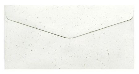 Ozdobné obálky Terazzo - DL, 120 g/m2, bílé, motiv kamínků, 10 ks