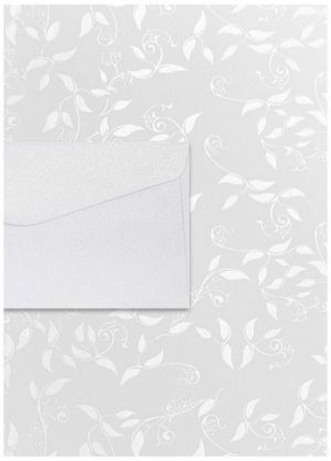 Dopisní sada - 10 obálek DL Pearl, 20 listů papíru A4 Liana, sada 30 ks