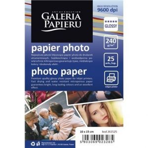 Fotopapír lesklý 240 g 10X15cm balení 25ks