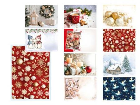 Dopisní obálka MFP C5 170g/m2 vánoční (mix)