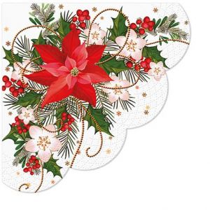 Papírové ubrousky vánoční, třívrstvé