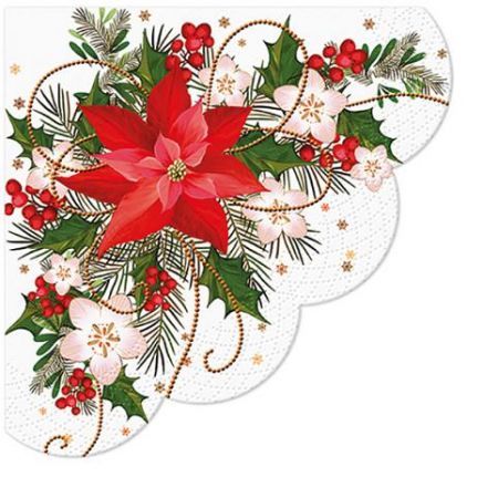 Papírové ubrousky vánoční, třívrstvé