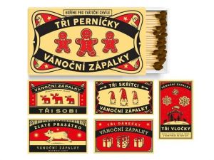 Zápalky vánoční dlouhé, Mix motivů