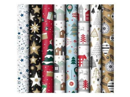 Balicí papír vánoční role 1000x70 mix č. 10