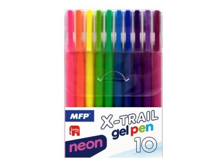 Gelové pero set BS 10ks NEON