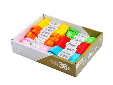 Stuha 3m x 1,2cm box mix 2