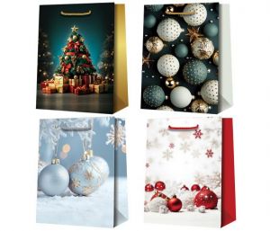 Taška vánoční 26 x 32 x 13,5cm 409 mix