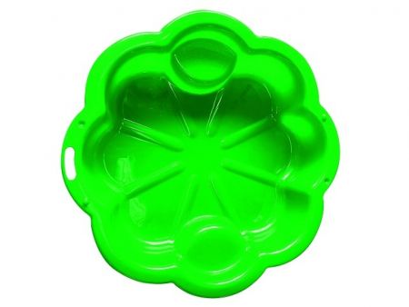 Pískoviště květina - zelené 107x107 cm