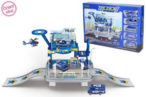 Garáž Policejní stanice s pumpou set 65 cm - český obal
