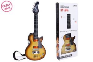 Elektrická kytara s efekty 55 cm - český obal