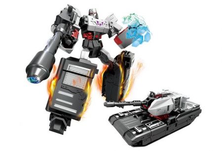 Autorobot Tank King černý 19 cm