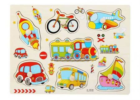 Vkládačka dřevěná dopravní prostředky 30cm