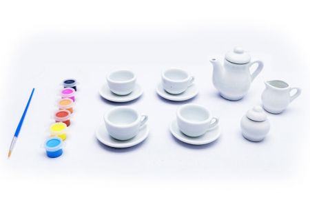 Kreativní set malování čajové soupravy
