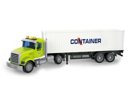 Auto tahač s kontejnerem na setrvačník s efekty 48 cm