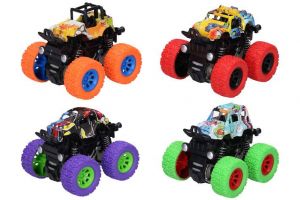 Auto terénní na setrvačník s graffiti 9 cm