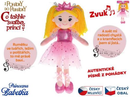 Panenka Princezna Babetka 35cm česky zpívající