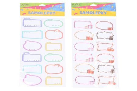 Samolepící jmenovky 14x31,5 cm