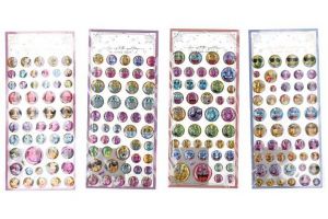 Nálepky obličej mix