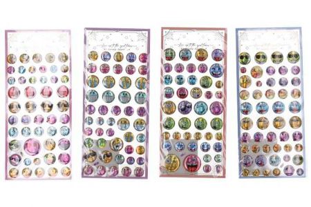 Nálepky obličej mix