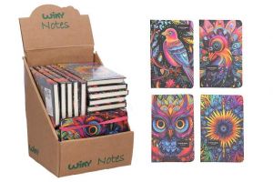 Notes linkovaný 14x8,6 cm, 80 stran - MIX